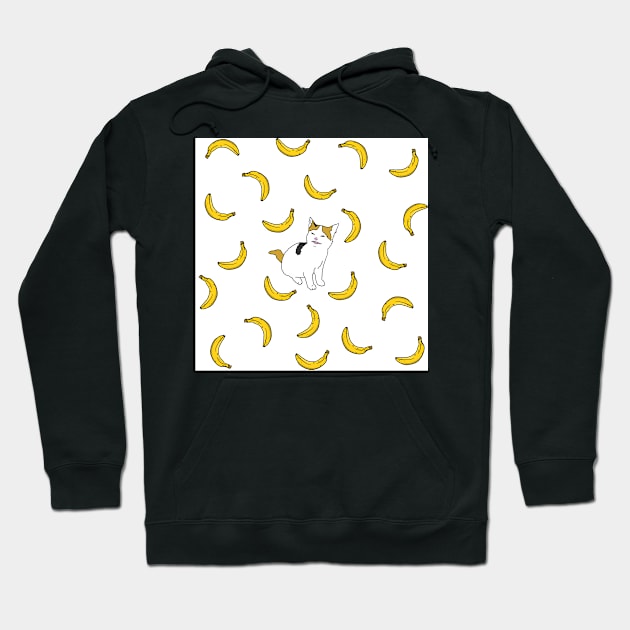 Cat no like banana Hoodie by sivelobanova